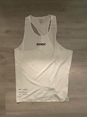 BANDIT Men's White Drift Singlet